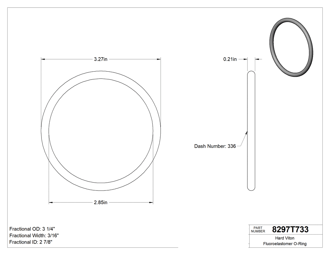 Technical drawing - 8297T733